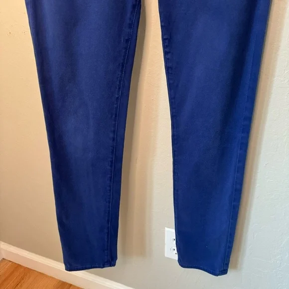AG Adriano Goldschmidt Prima Cigarette Mid-Rise Stretch Sateen Jeans Royal Blue - Picture 6 of 15